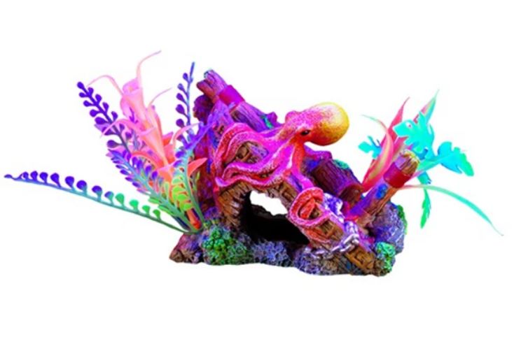 Marina iGlo Ship's Bow with Octopus and Plants - Small